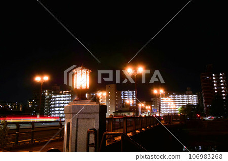 Night view of Hirose Bridge (Sendai City, Miyagi Prefecture) 106983268