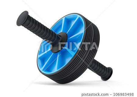 AB roller for abdominal muscles isolated on white background. AB roller for abdominal muscles isolated on white background. 106983498