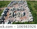 aerial building materials warehouse 106983926