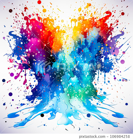 Abstract watercolor Background with paint splatters 106984258