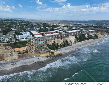 Aerial view of Del Mar Shores in San Diego, CA Aerial view of Del Mar Shores in San Diego, CA 106985253