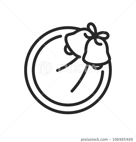 bells, christmas, icon 106985489