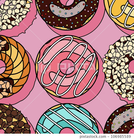 Donut illustration 106985589