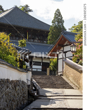 東大寺二月堂後門的清晨風景 東大寺二月堂後門的清晨風景 106985875