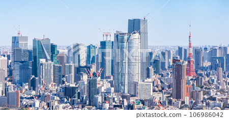 Tokyo cityscape seen from Shibuya Sky Tokyo cityscape seen from Shibuya Sky 106986042