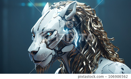 Male lion android “AI generated image” Male lion android “AI generated image” 106986562