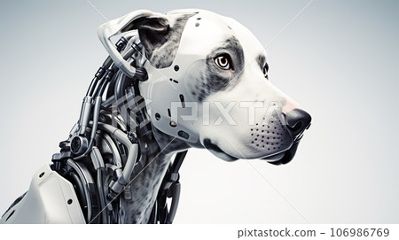 未來機器狗臉部特寫“AI生成圖像” 未來機器狗臉部特寫“AI生成圖像” 106986769