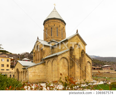 View of the Convent of St. Nino and the Samtavro-Transfiguration Church in Mtskheta 106987574