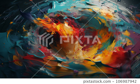 Image of a painting created by reinforcement learning/artificial intelligence AI 106987942