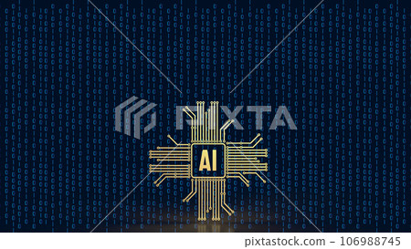 The ai or Artificial Intelligence image for technology  concept 3d rendering 106988745