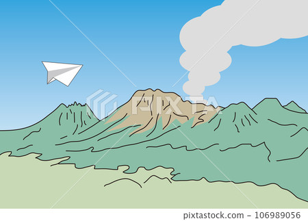 阿蘇山和紙飛機 106989056