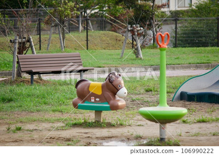 Girls playing in the park Girls playing in the park 106990222