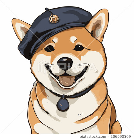 Cute Shiba Inu illustration set of 9 pieces Cute Shiba Inu illustration set of 9 pieces 106990509