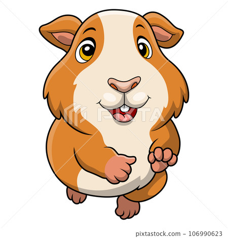 Cute hamster cartoon on white background Cute hamster cartoon on white background 106990623