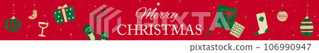 Christmas illustration template with watercolor touch Christmas illustration template with watercolor touch 106990947