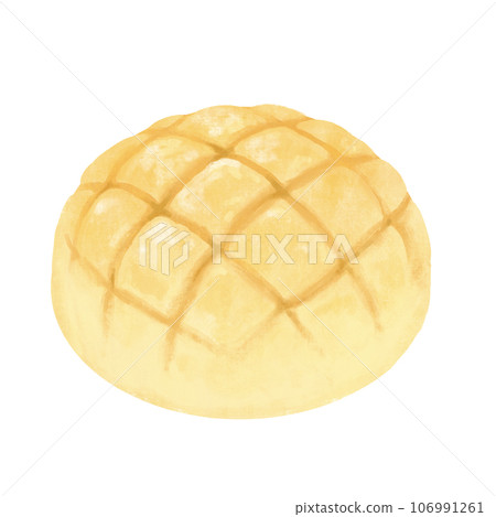 Bread illustration melon bread Bread illustration melon bread 106991261