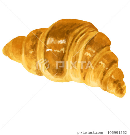 Bread illustration croissant Bread illustration croissant 106991262