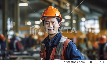 男電工、鋼架工人、水電工、建築業、電力工作、建築業、在建築工地工作的土木工程工人 106991711