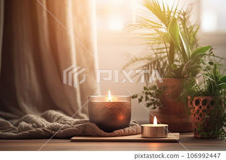 An atmosphere of peace and relaxation at home. An atmosphere of peace and relaxation at home. 106992447