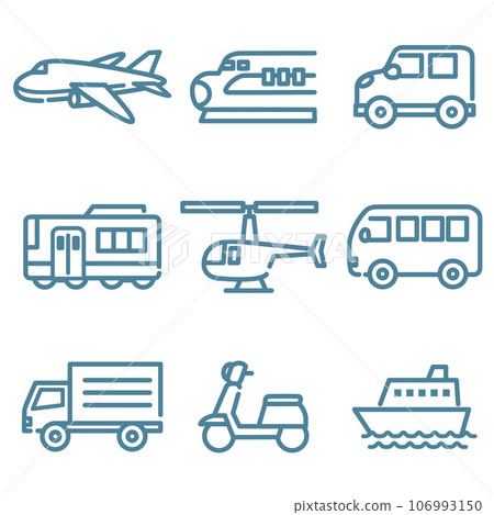 景觀車圖示集 106993150