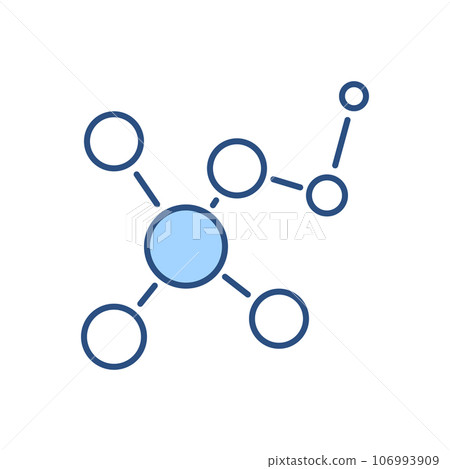 Molecule related vector icon 106993909