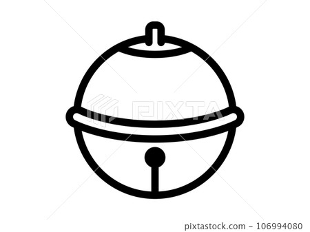 Japanese style bell (Horaisuzu) Simple line drawing illustration Japanese style bell (Horaisuzu) Simple line drawing illustration 106994080