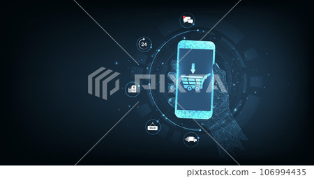 Online business and Internet trading concept. 106994435