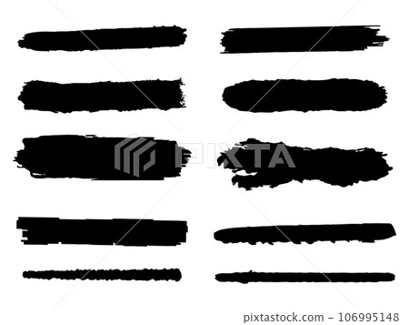 Grunge brush stroke hand drawn for line, label, decoration 106995148