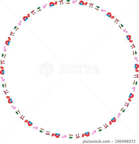 The Boarderline Japanese elements icon for decoration concept 106996972