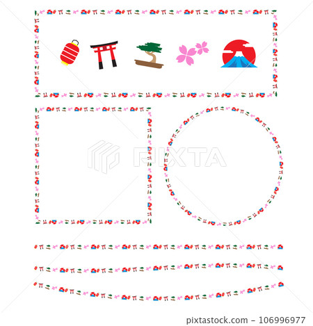 The Boarderline Japanese elements icon for decoration concept The Boarderline Japanese elements icon for decoration concept 106996977