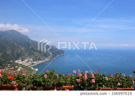 Coastline in Ravello, Amalfi coast, italy Coastline in Ravello, Amalfi coast, italy 106997019