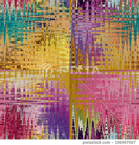 Seamless pattern with color shapes. Background for printing brochure, poster, textile design, card, web, magazines, wallpapers. 106997087