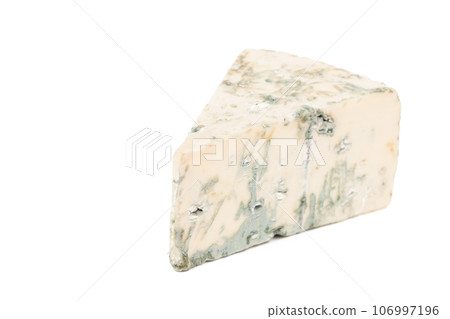 Blue cheese isolated on white 106997196