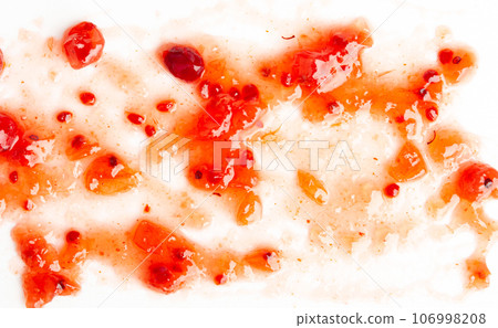 Cranberry Jam Smear, Red Marmalade Splash, Cranberries Jelly, Fruity Confiture Smudge Cranberry Jam Smear, Red Marmalade Splash, Cranberries Jelly, Fruity Confiture Smudge 106998208