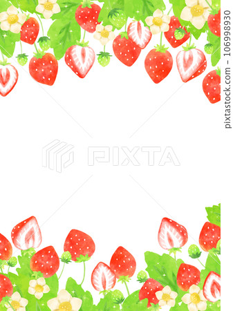 美麗的草莓框架圖 106998930