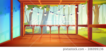 Forest home porch country vector illustration Forest home porch country vector illustration 106999136