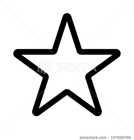Simple star icon. favorite. Bookmark. vector. 107000786