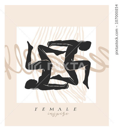 Hand drawn vector abstract graphic line art ,contemporary collection print with boho aesthetics female body graphic shapes.Fashion feminine concept design for wall decor,print,wallpaper,background. Hand drawn vector abstract graphic line art ,contemporary collection print with boho aesthetics female body graphic shapes.Fashion feminine concept design for wall decor,print,wallpaper,background. 107000854