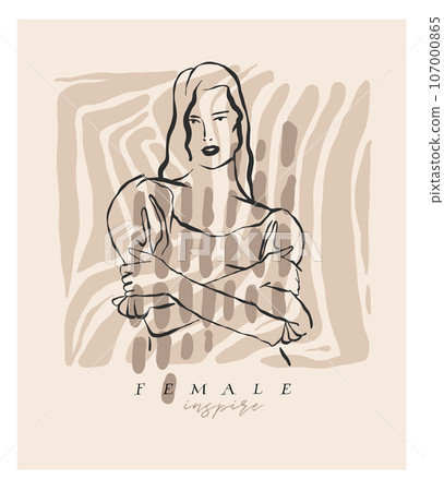 Hand drawn vector abstract graphic line art ,contemporary collection print with boho aesthetics female body graphic shapes.Fashion feminine concept design for wall decor,print,wallpaper,background. Hand drawn vector abstract graphic line art ,contemporary collection print with boho aesthetics female body graphic shapes.Fashion feminine concept design for wall decor,print,wallpaper,background. 107000865