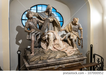 Interior of the Buergersaalkirche, Citizen's Hall Church at Munich, Germany 107000952
