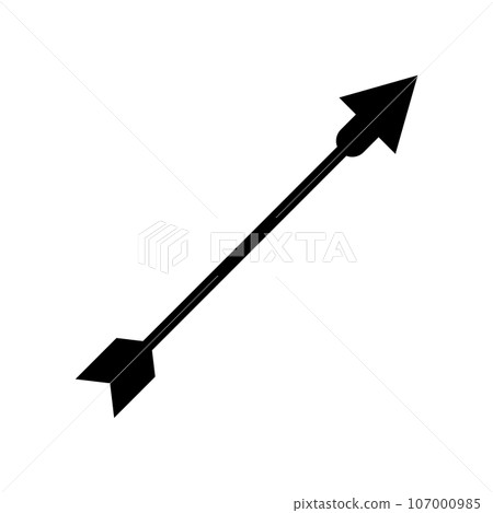 arrow silhouette arrow silhouette 107000985