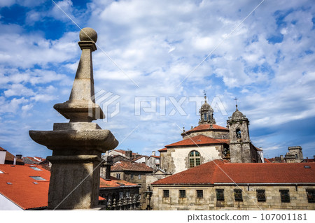 Santiago de Compostela view from the Cathedral, Galicia, Spain Santiago de Compostela view from the Cathedral, Galicia, Spain 107001181