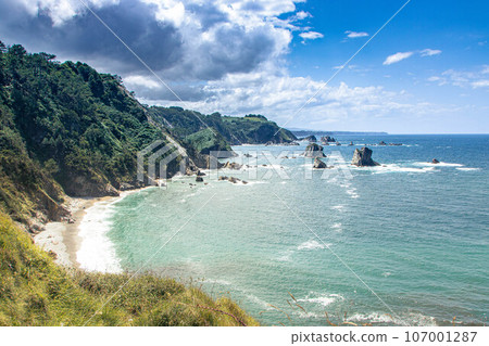 Playa del silencio in Asturias, Spain 107001287
