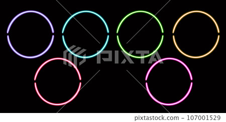 glowing circle desktop icon, neon frame sticker, neon figure, glowing figure, neon geometrical figures glowing circle desktop icon, neon frame sticker, neon figure, glowing figure, neon geometrical figures 107001529