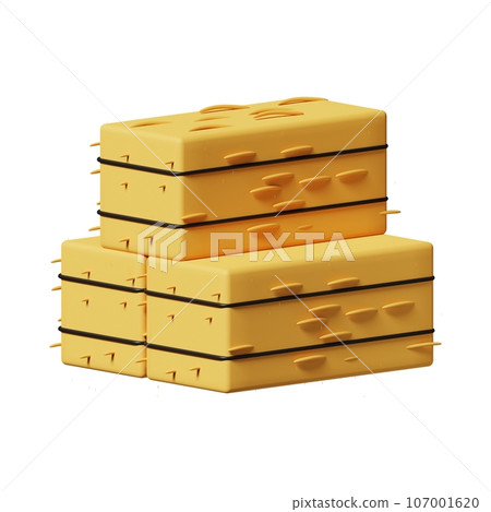 gold bars stack isolated on white background 107001620