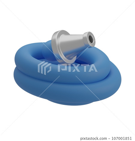 blue rubber duck isolated on white background 107001851