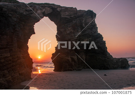 The cathedral Beach in Galicia, Spain The cathedral Beach in Galicia, Spain 107001875