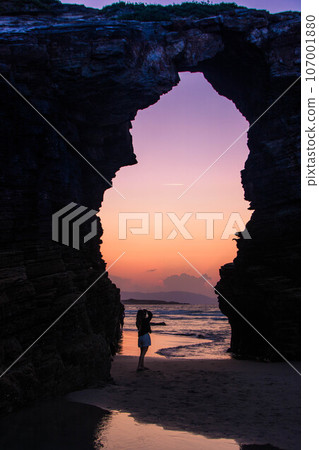 The cathedral Beach in Galicia, Spain The cathedral Beach in Galicia, Spain 107001880