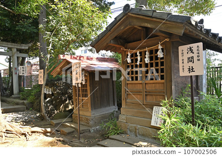 川口漫步：鳩谷冰河神社境內 神社淺間神社 川口市鳩谷本町 107002506