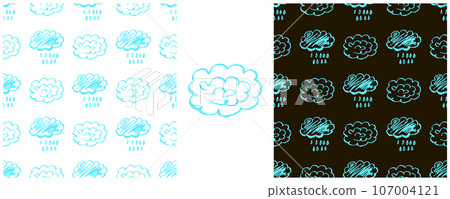 Set drawings with wax crayons. Print for cloth design, textile, fabric, wallpaper, wrapping paper Set drawings with wax crayons. Print for cloth design, textile, fabric, wallpaper, wrapping paper 107004121